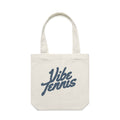 Vibe Tennis 3 Ball Logo Tote - Cream