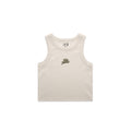 Vibe Tennis Script Logo Tank Top - Off White