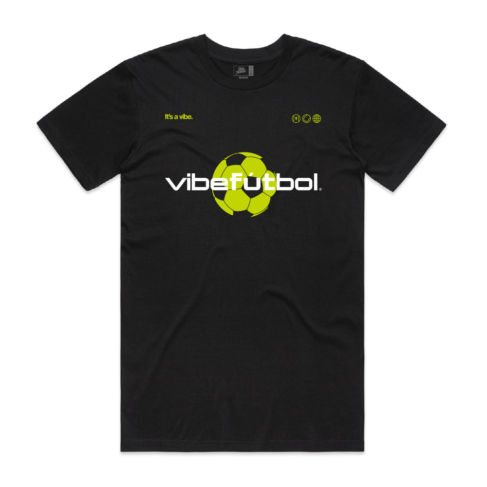 Vibe Futbol Tee - Black