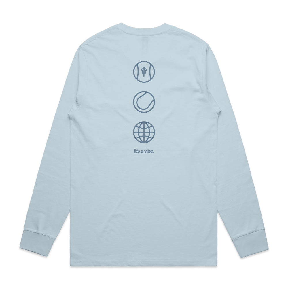 Vibe Tennis International Sportswear LS Tee - Light Blue